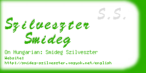 szilveszter smideg business card